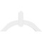 Ekena Millwork Archdale Architectural Grade PVC Gable Bracket, 36"W x 18"H x 2"D x 4"F, 12/12 Pitch GBP036X18X0204ARC00 - alternate 3